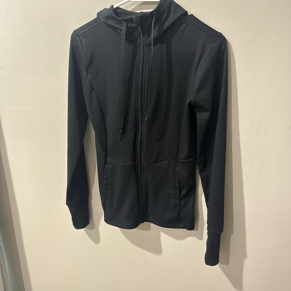 Black Zip-Up Hoodie